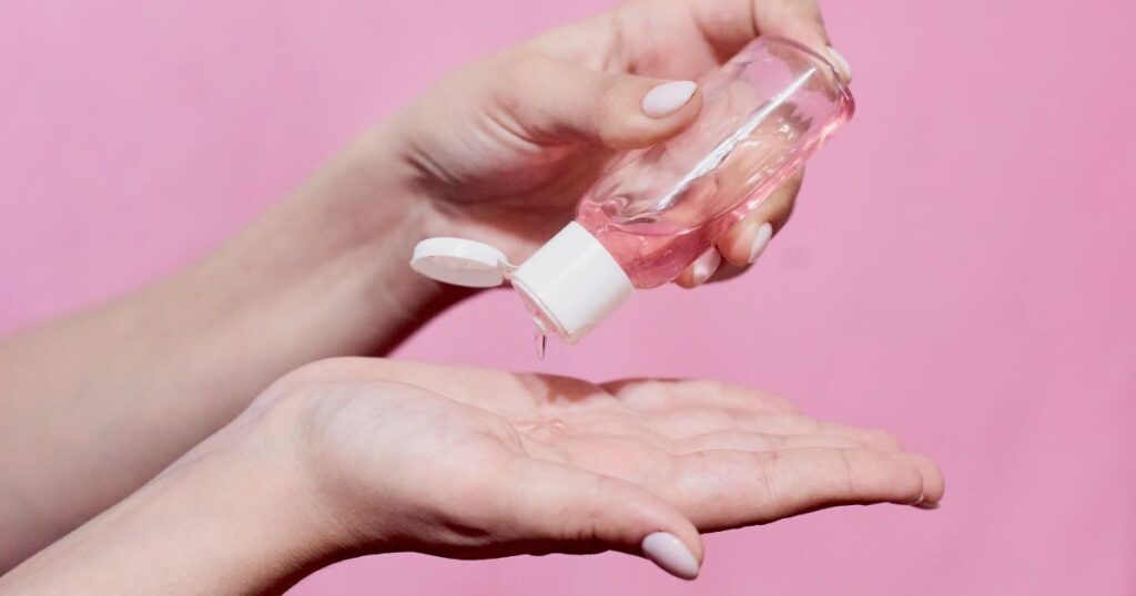 Fixing with Hand Sanitizer